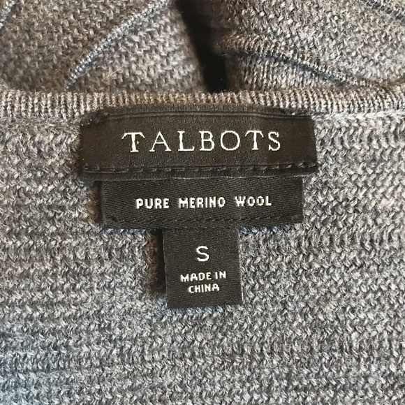 Talbots 100% Merino Wool Cardigan Knit Jacket - S - Picture 15 of 17